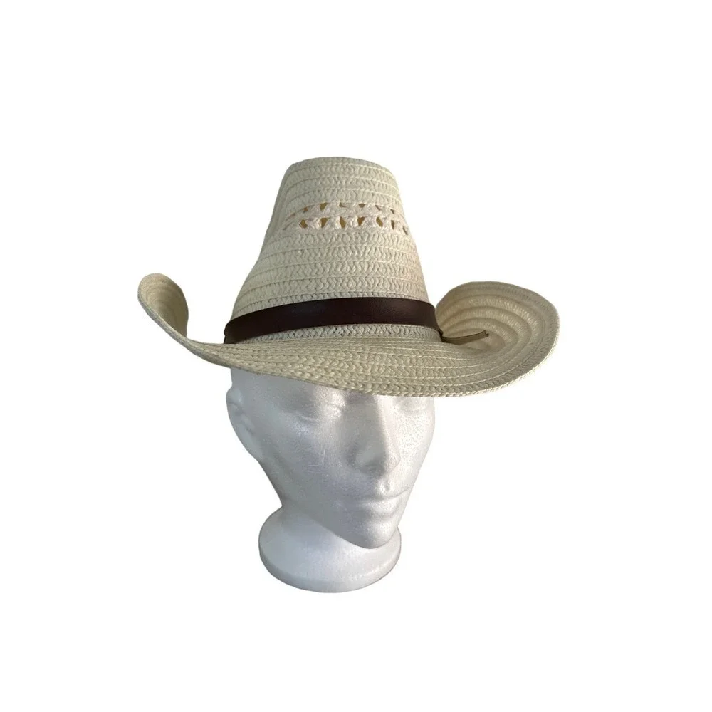 M brand hat, Wire reinforced brim.